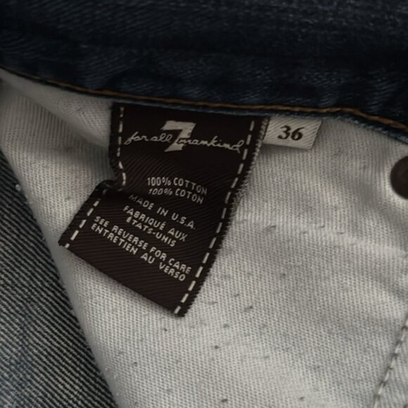 7 For All Mankind 38 x 32 Medium Wash Standard Jeans - Picture 3 of 13